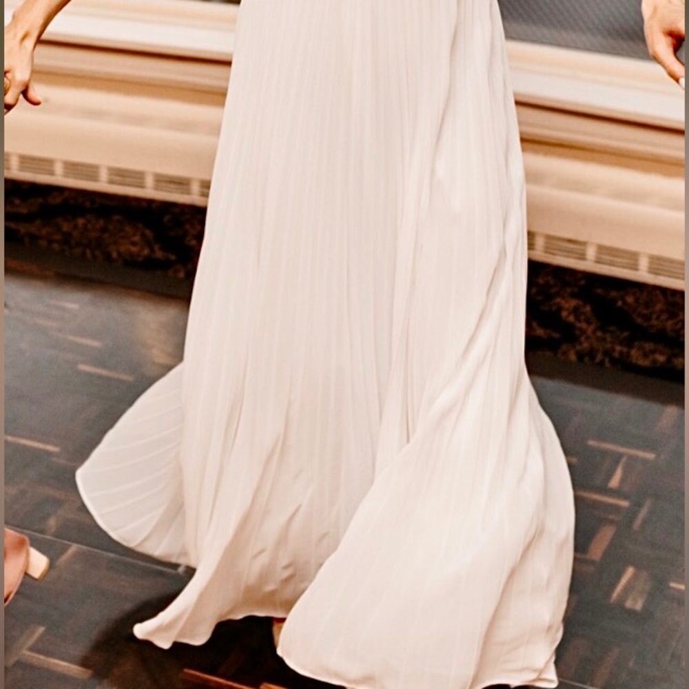 BHLDN Badgley Mischa Sloane pleated Wedding Dress - Picture 14 of 14